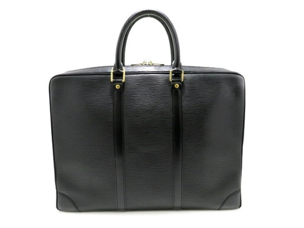LOUIS VUITTON Bag Handbag Port Voyage Epi Noir Black
